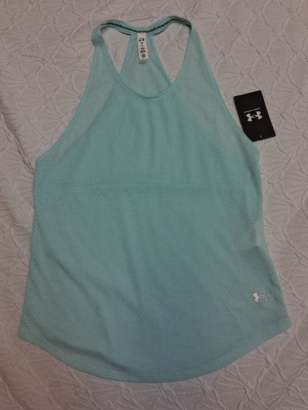 Under Armour Light Blue Performance Halter Tank - Picture 8 of 17